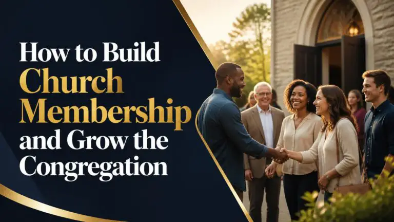 How to Build Church Membership and Grow the Congregation
