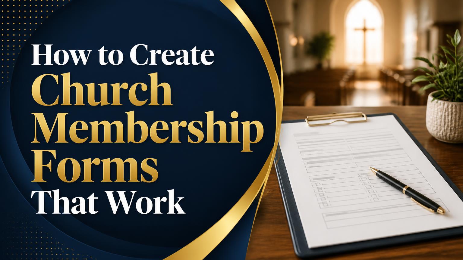 How to Create Church Membership Forms