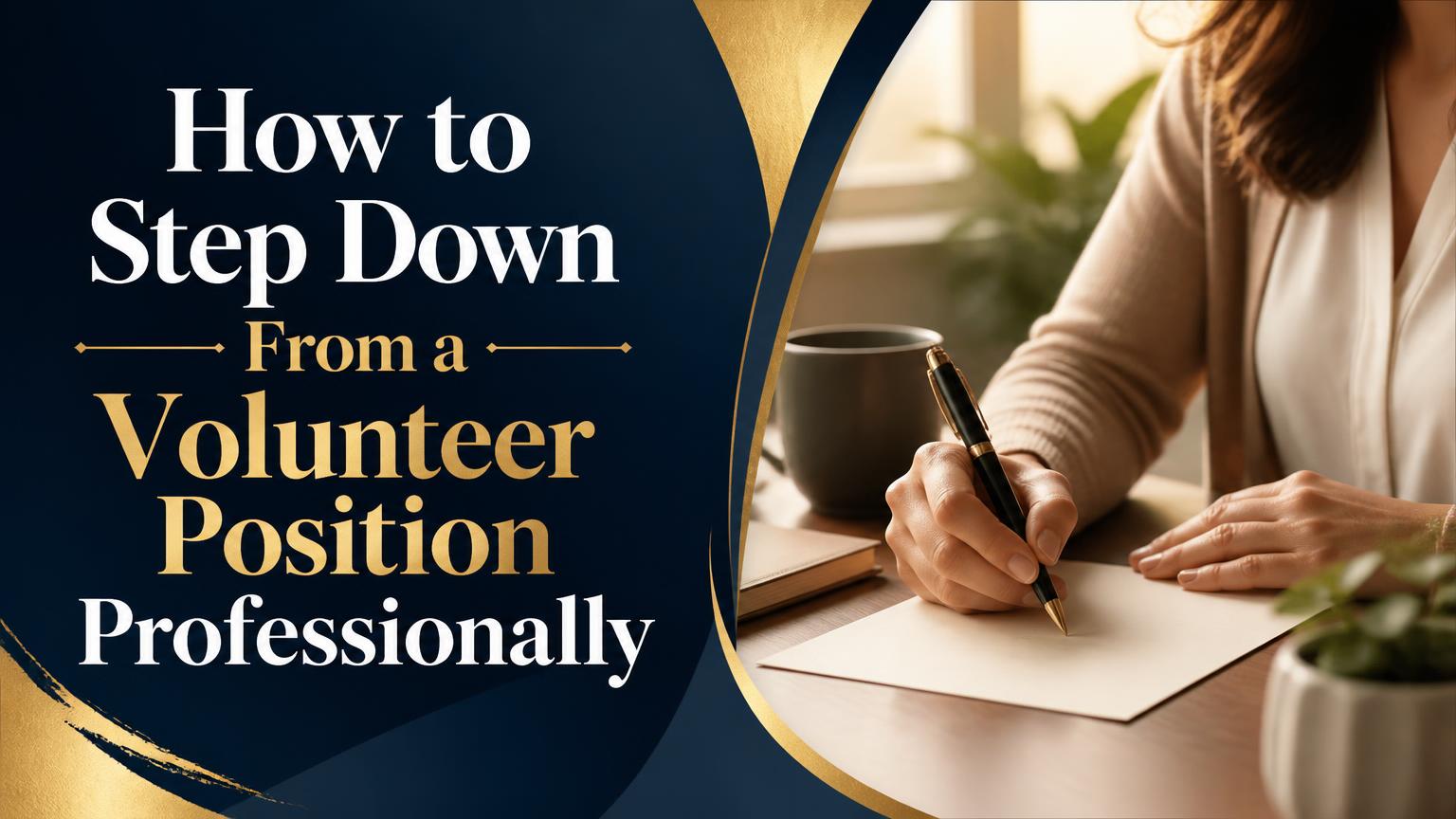 How to Step Down From a Volunteer Position