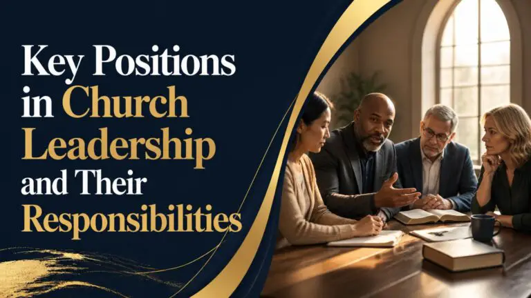 Key Positions in Church Leadership and Their Responsibilities