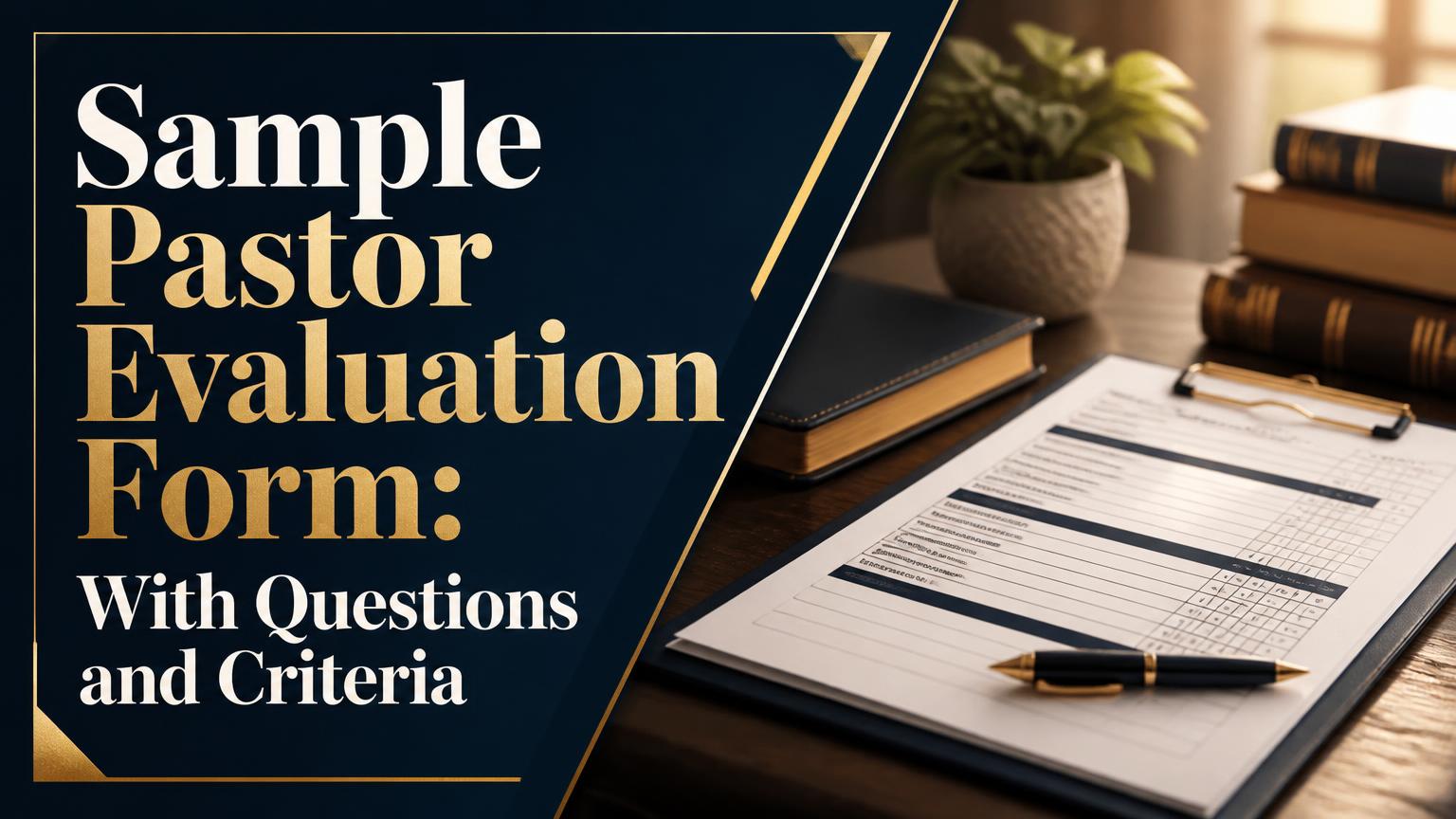 Sample Pastor Evaluation Form