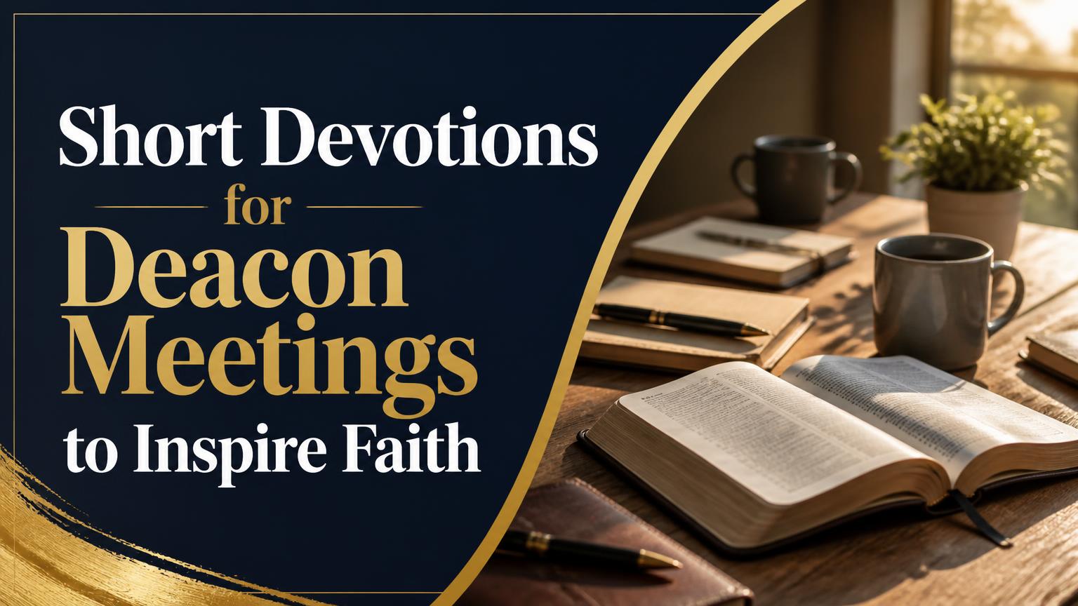 Short Devotions for Deacon Meetings