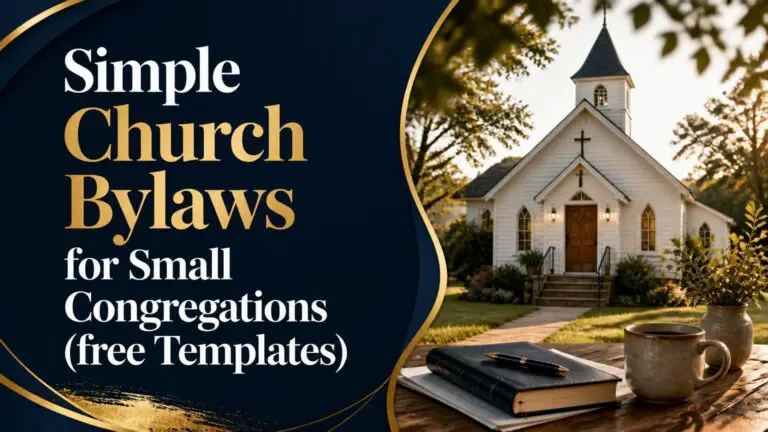 Simple Church Bylaws for Small Congregations (free Templates)